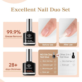 modelones gel glue texture on spatula highlighting smooth consistency for controlled application