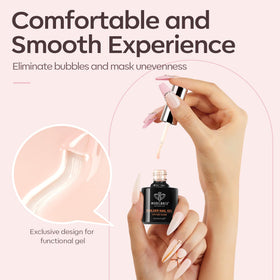 modelones gel securing gems on nail surface showcasing adhesive strength and decorative support benefit