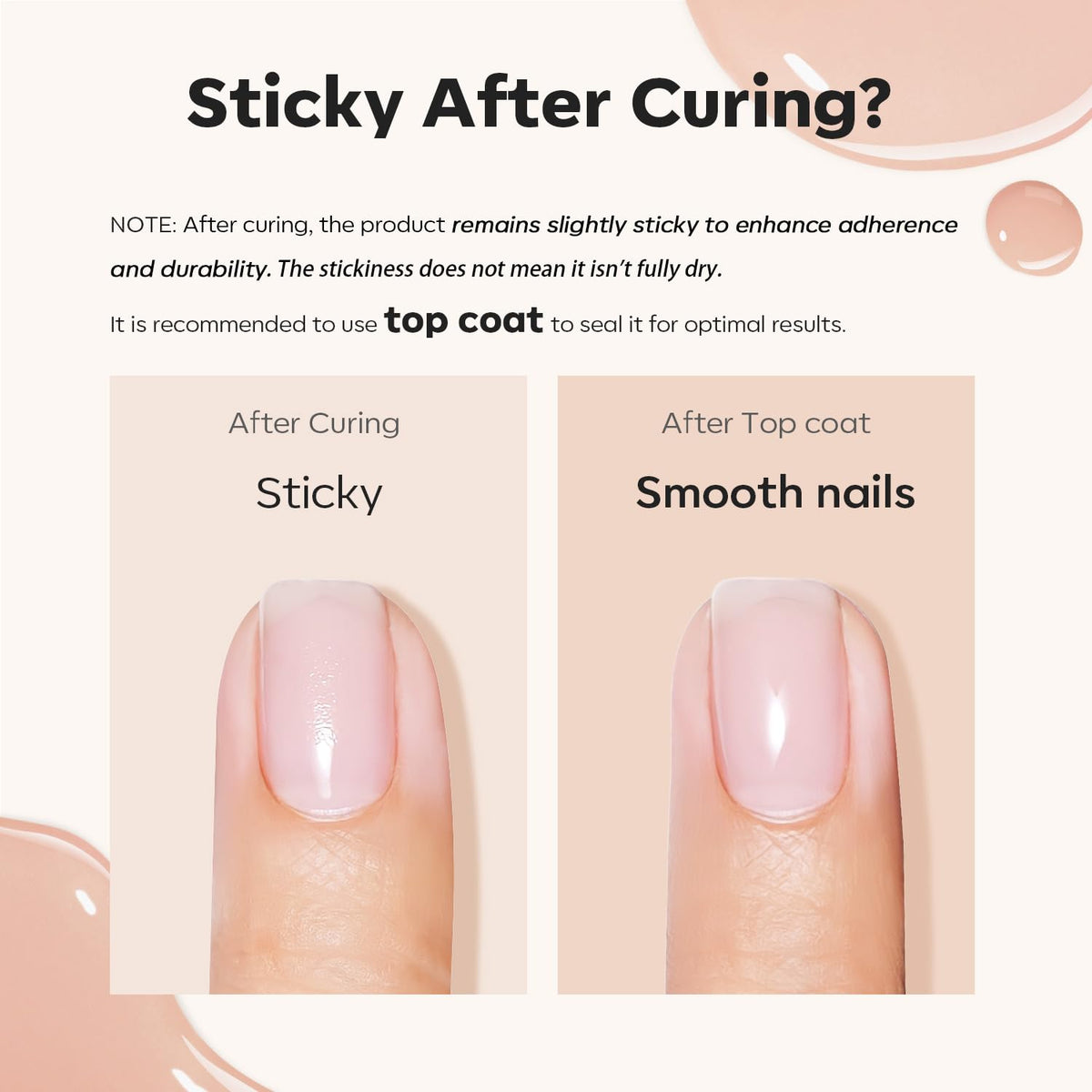 modelones gel on nail application being shaped and cured for strong apex