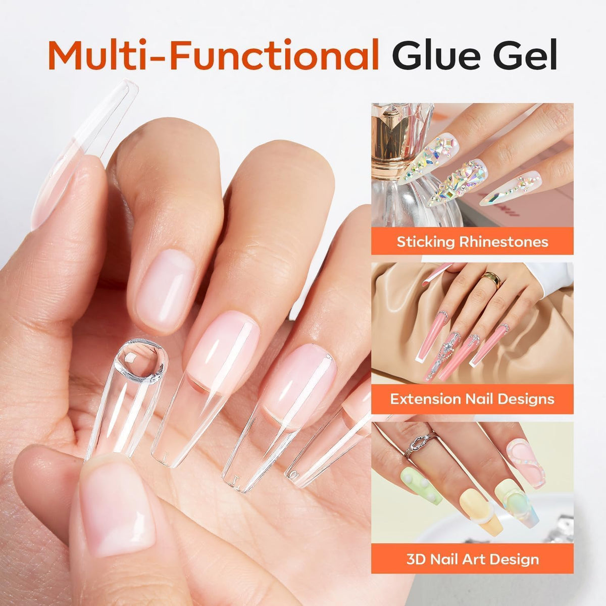 modelones gel texture swatch on white card showing smooth spreadability