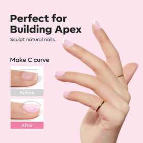 modelones attaching gems before top coat showing decoration hold benefit