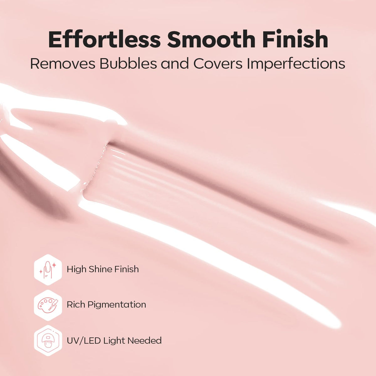 modelones attaching gems with gel to show adhesion and decorative use