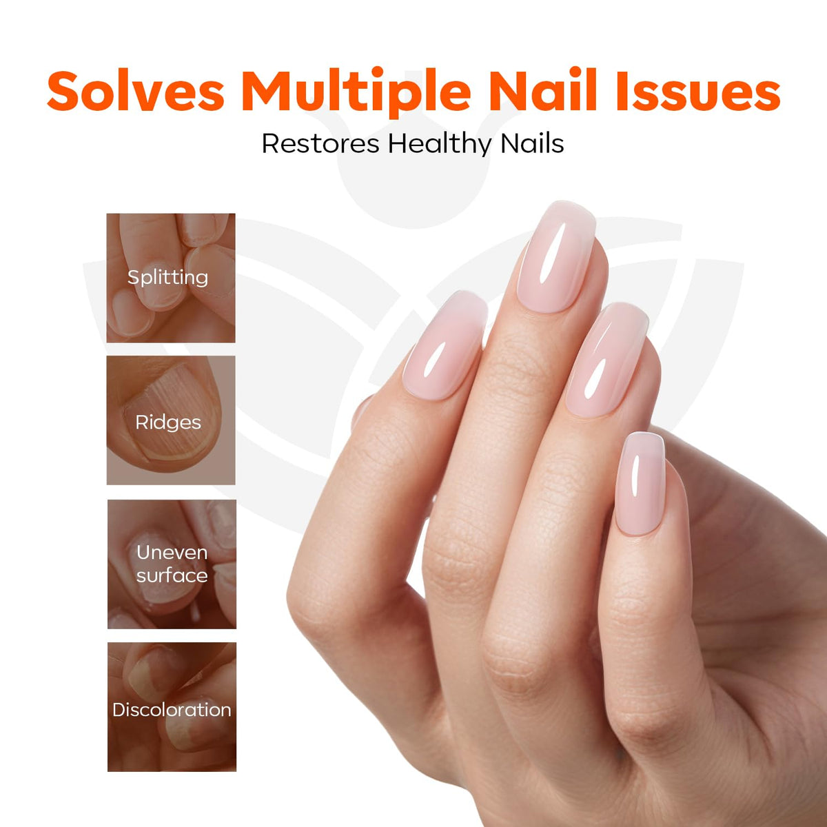 modelones glitter shade detail on nail showing sparkle benefit: adds subtle shine