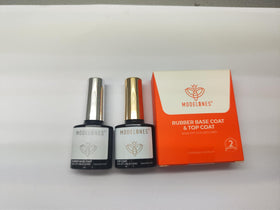 modelones finished nail with glossy cured top coat showing high-shine protection