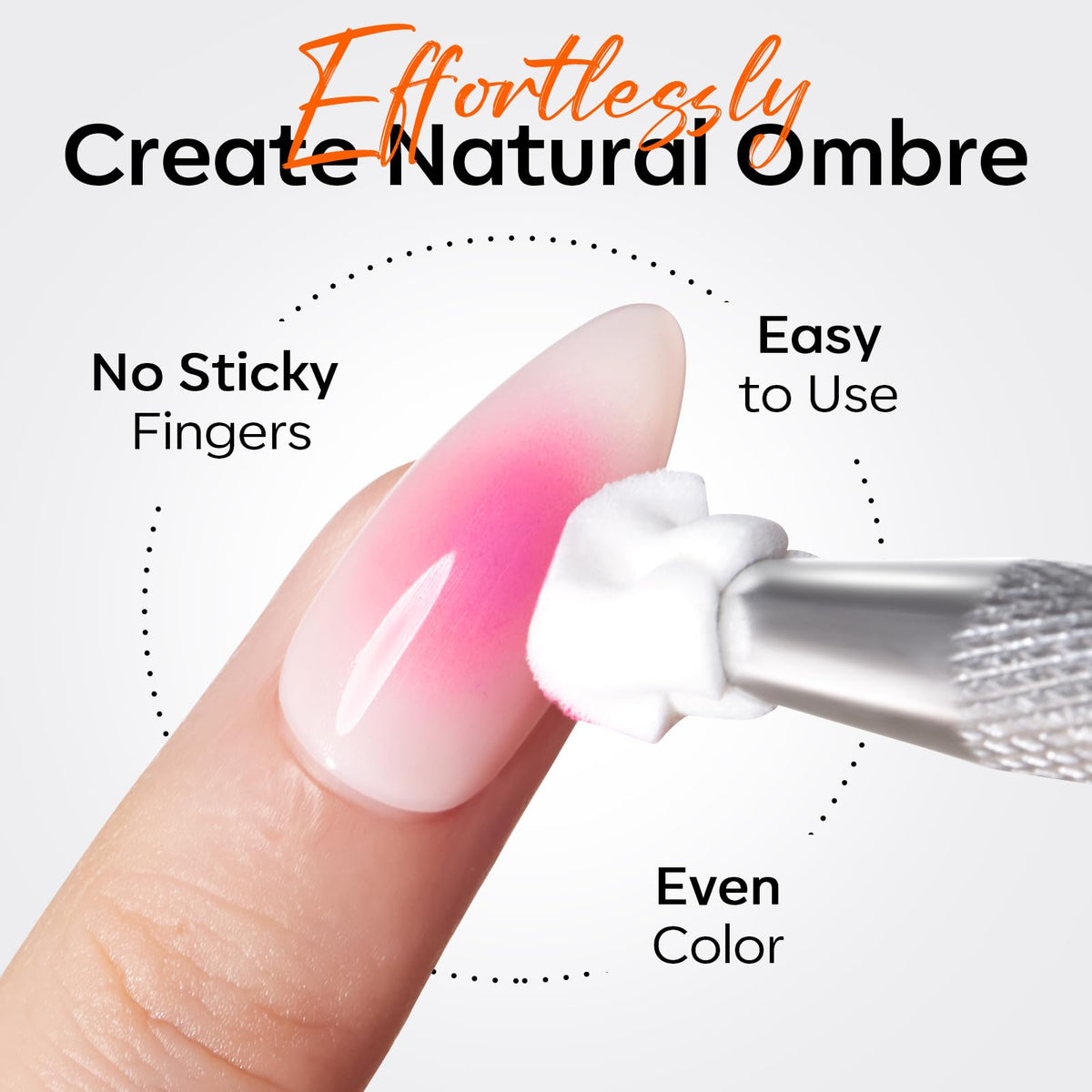 Modelones grabbing pen detail highlighting secure grip for precise sponge and rhinestone handling
