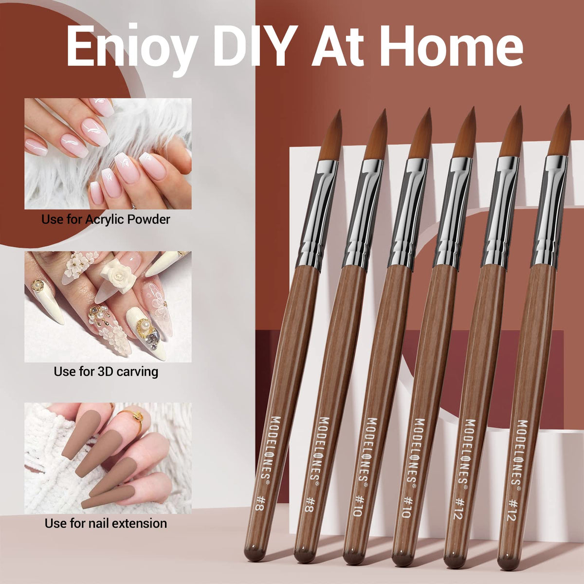 modelones wooden handle grip highlighting ergonomic design and sweat-resistant comfort