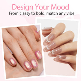 Modelones heart-pattern cat eye nail close-up showing detailed magnetic art and strong contrast