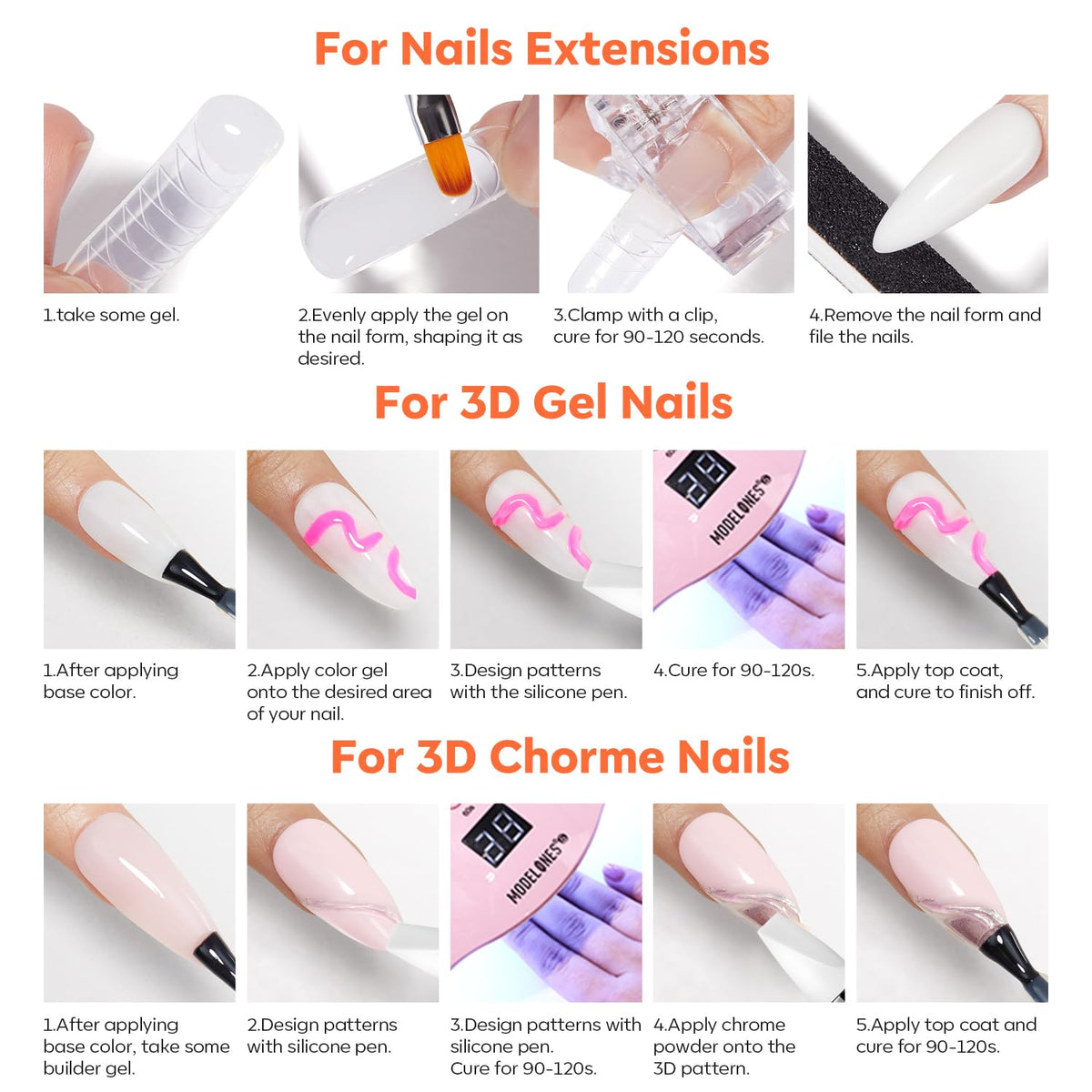 modelones manicure scene at home showing benefit salon-quality results DIY