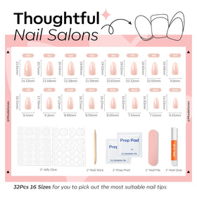 modelones hand applying a press-on nail demonstrating fast, glue or tab application