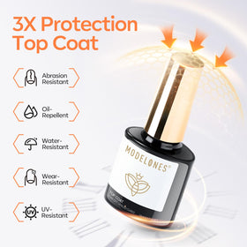 modelones set being used in a home manicure for beginner-friendly results