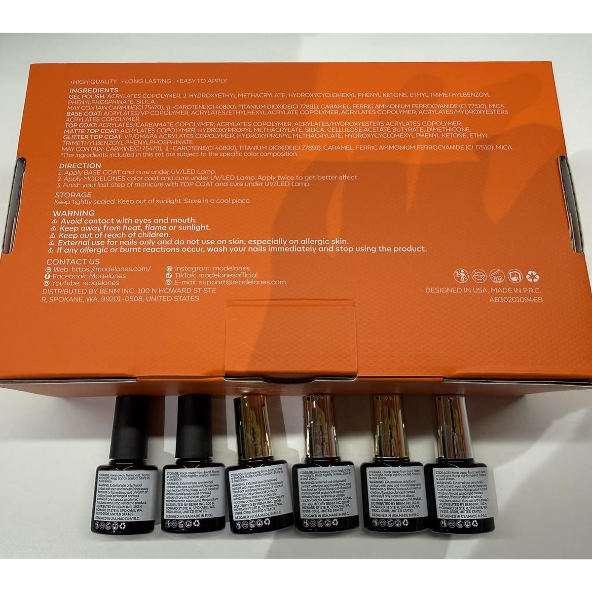 modelones in-use cured under LED lamp demonstrating quick curing and convenience