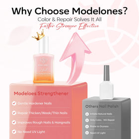 modelones ingredient display with keratin and oils showing nourishing benefit
