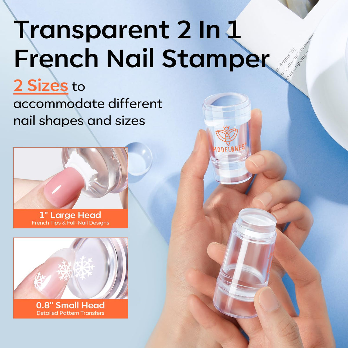modelones jelly stamper closeup showing soft silicone for clean transfers