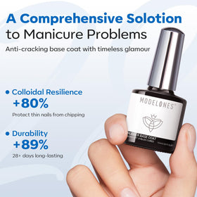 modelones label close-up showing ingredient panel and low-odor, toxin-reduced benefit