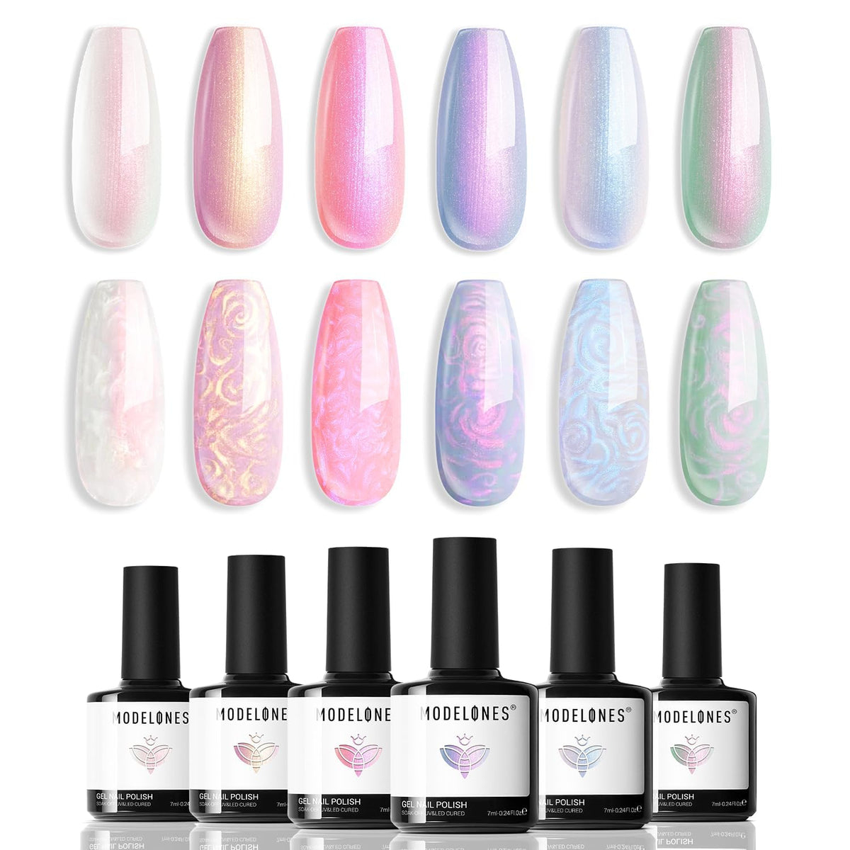 modelones label close-up highlighting cruelty-free and low-odor formula