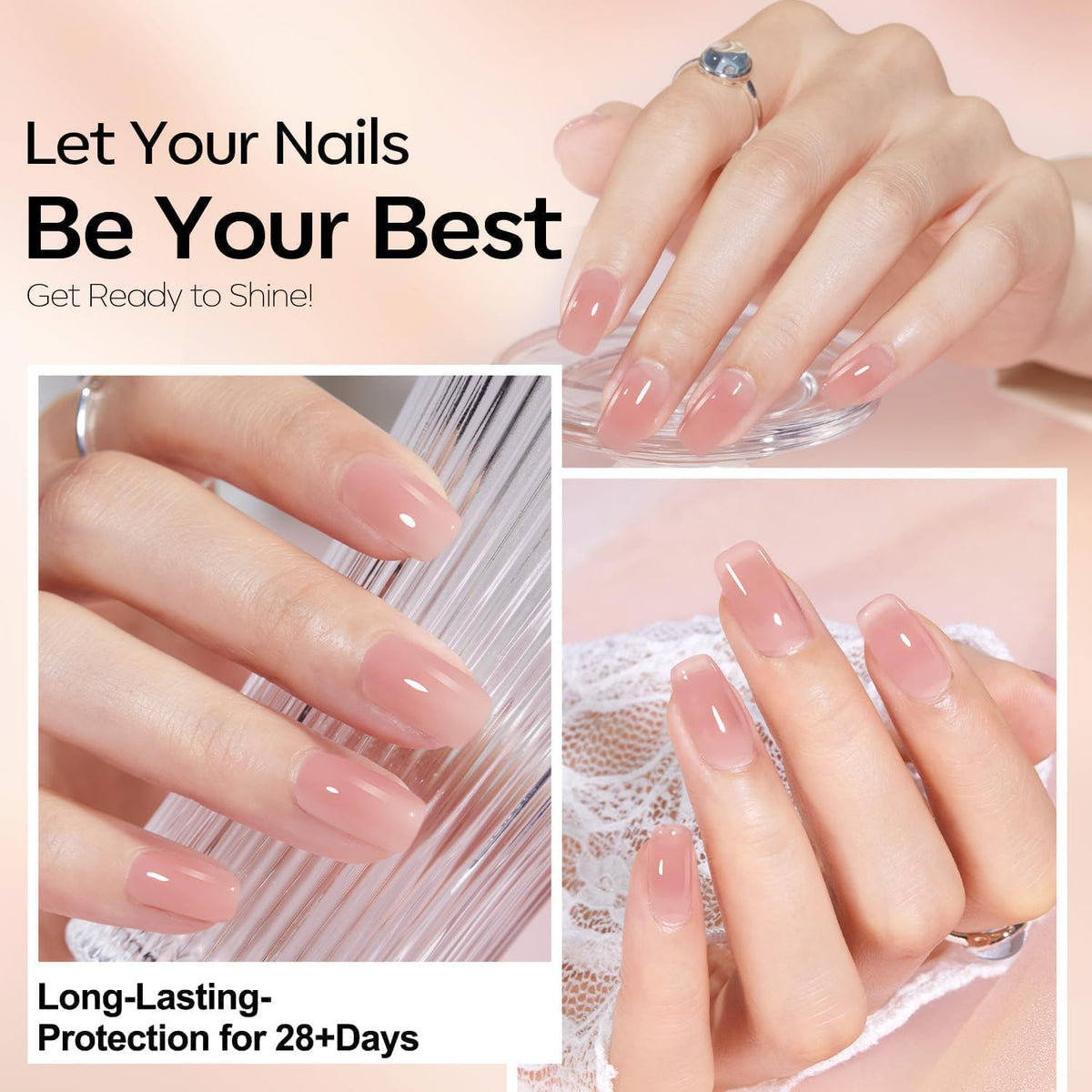 modelones at-home manicure scene with lamp and tools benefit: DIY salon results