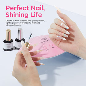 modelones lifestyle home manicure setup showing convenient professional results