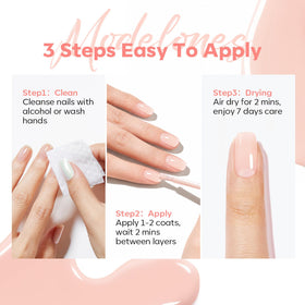 modelones lifestyle manicure setting on table with accessories benefit: salon-style results at home