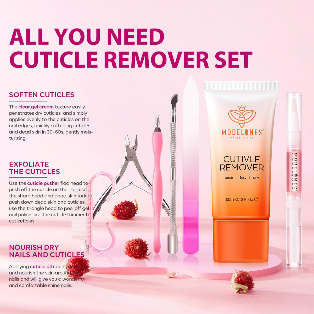 modelones lifestyle manicure setting kit used for relaxed self-care