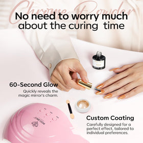 modelones salon scene with technician curing nails showing professional results benefit