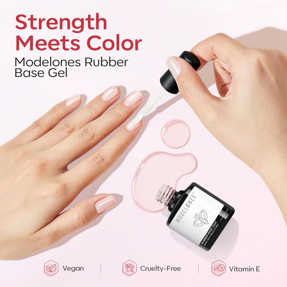 modelones lifestyle woman hands with manicure demonstrating durable, natural look