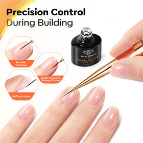 Modelones liner tip detail for precise edge cleanup and fine nail art