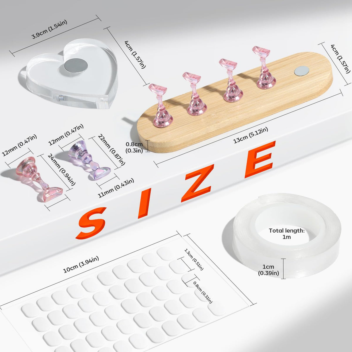 Modelones magnetic holders array demonstrating secure tip support