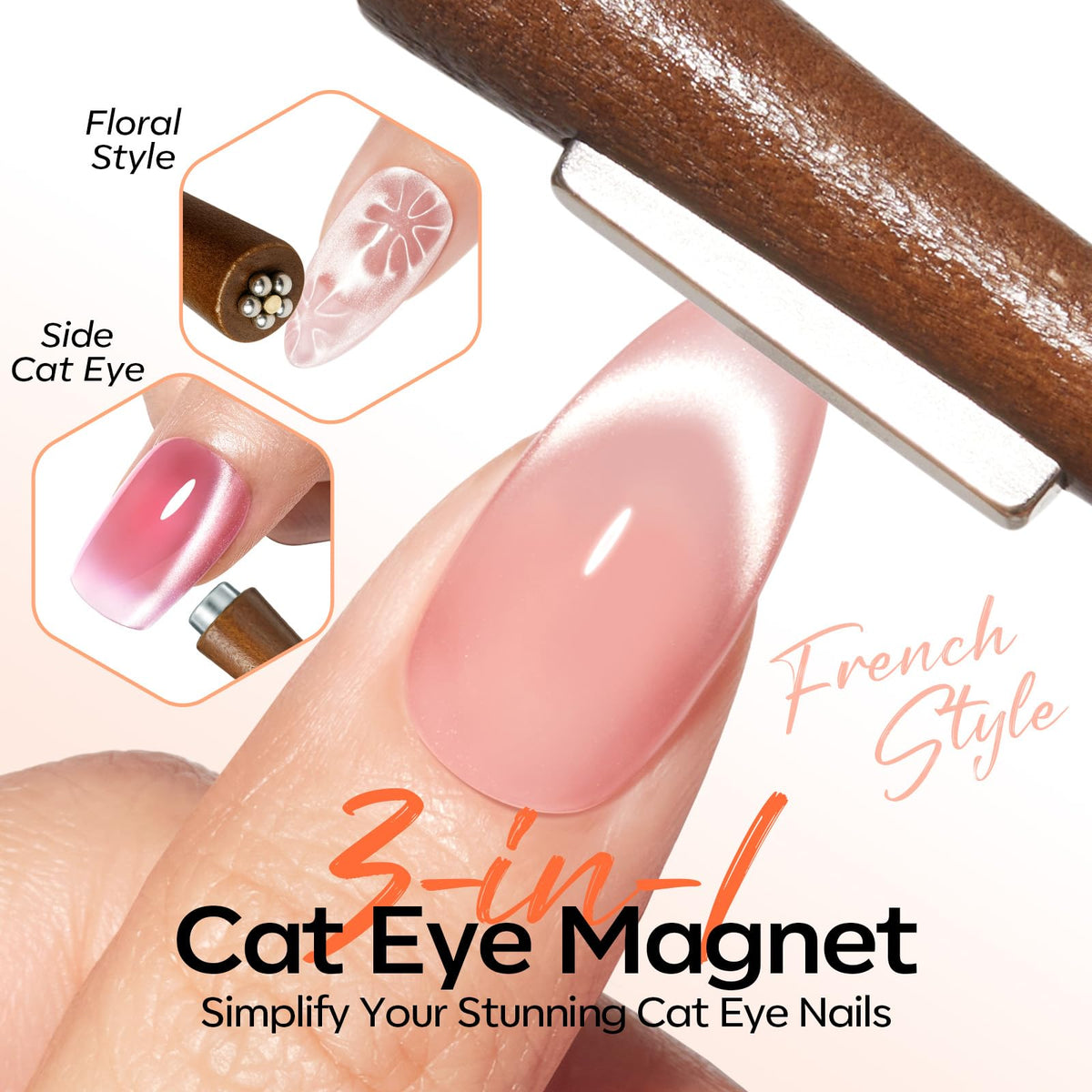 modelones dual-ended magnetic wand close-up showing interchangeable heads and control