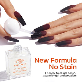 modelones hand holding bottle for scale showing compact 0.5 fl oz convenience