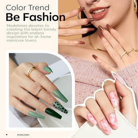 modelones matte topcoat swatch board showing velvety matte finish options