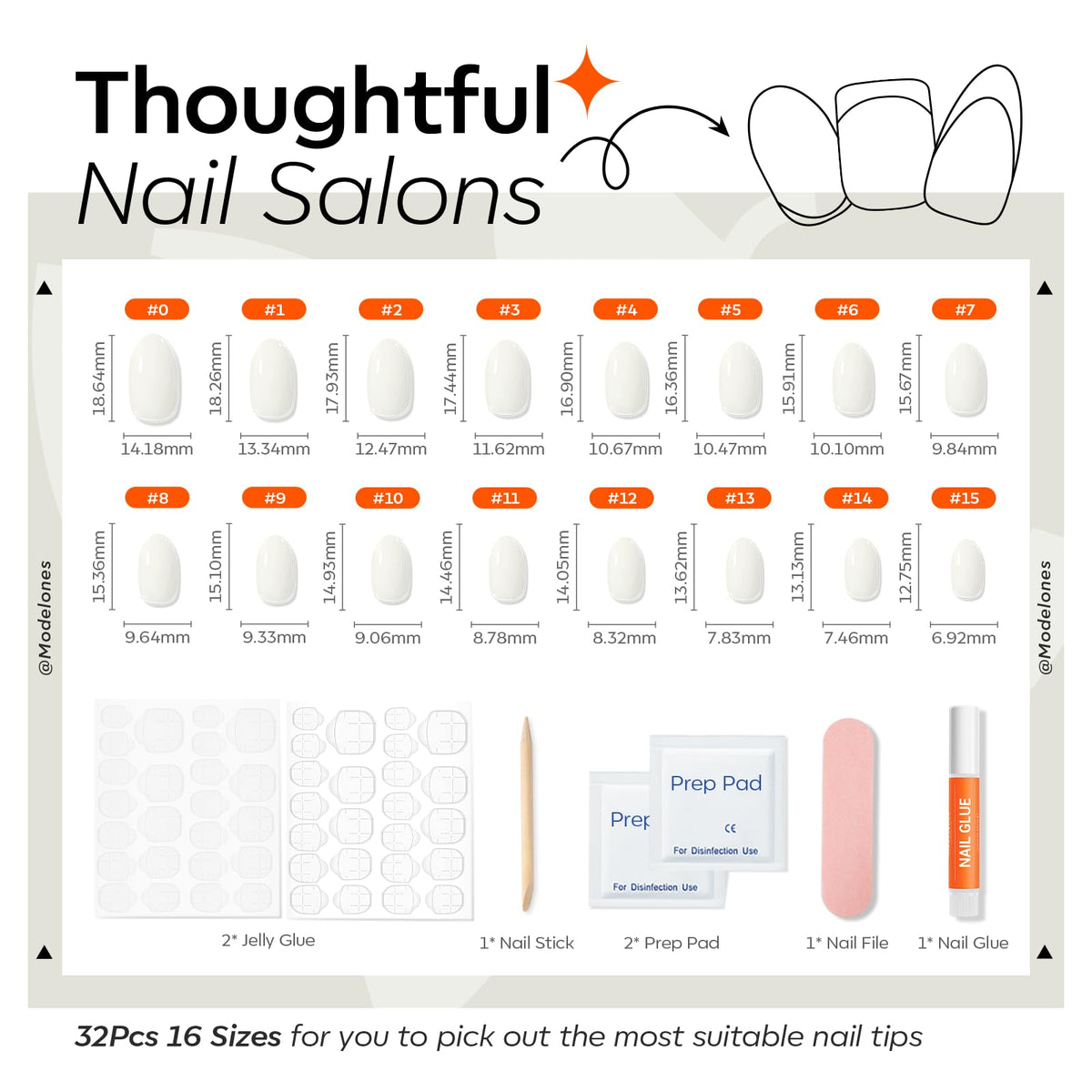 modelones applied on hands closeup showing instant polished manicure benefit
