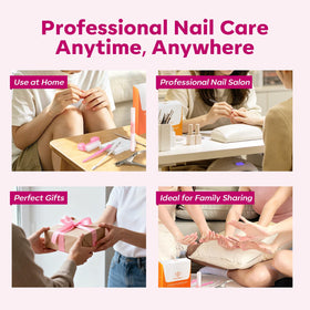 modelones nails before and after cuticle removal visible improvement