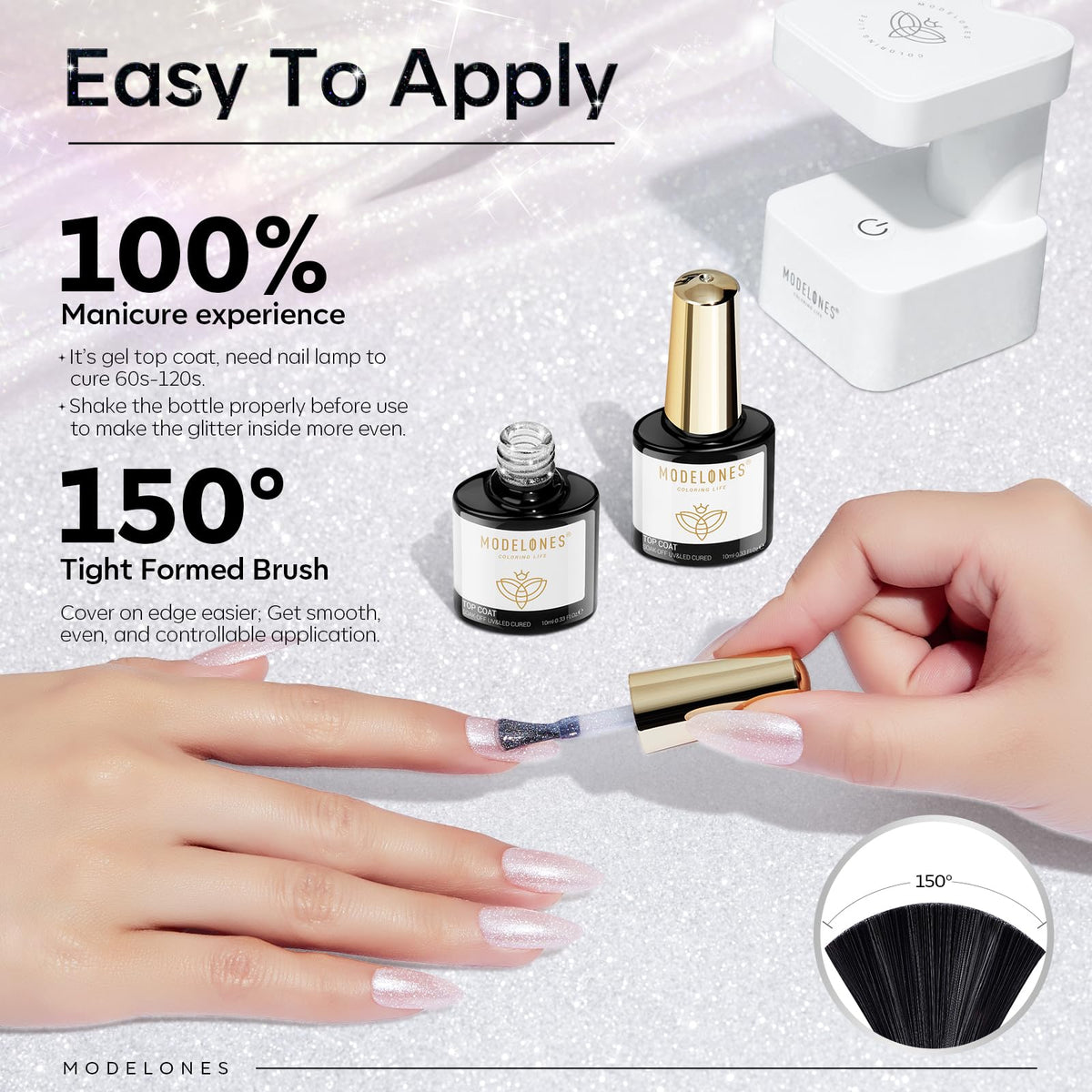 modelones packaging styled as a gift set suggesting present-ready polish