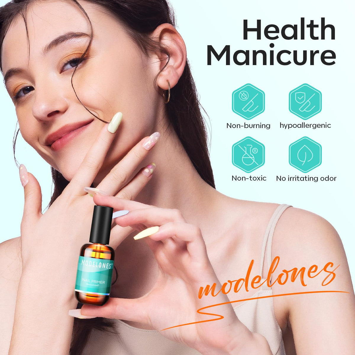 modelones packaging kit layout showing complementary supplies for a full nail service
