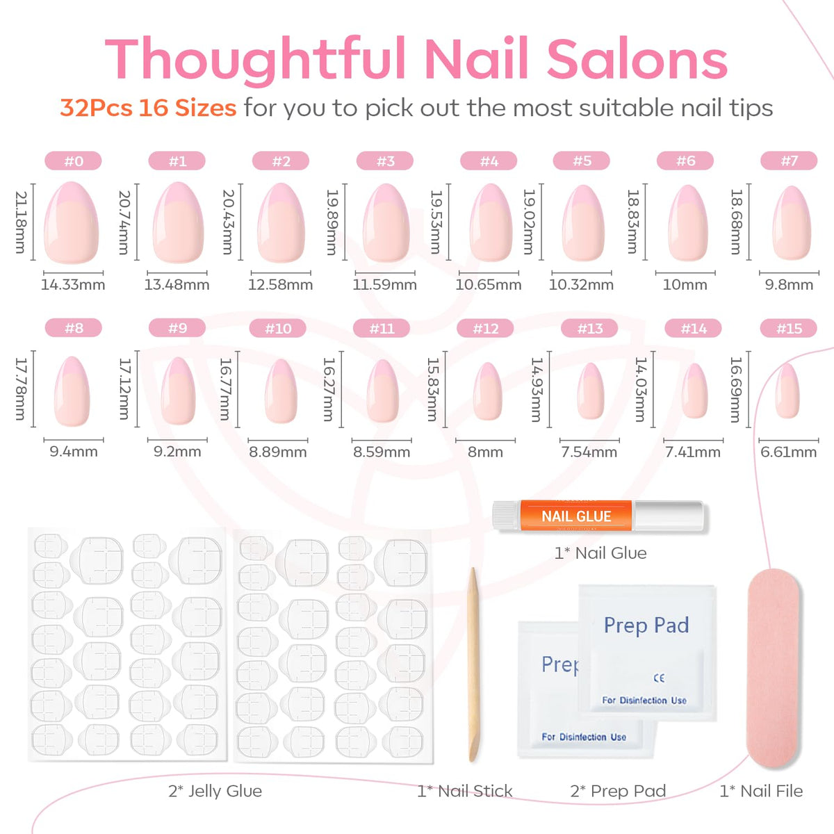 Modelones pink French tip detail displaying neat smile line and shine