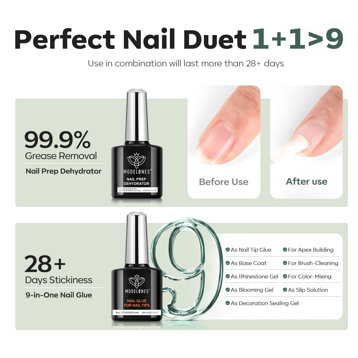 modelones portable UV LED lamp curing nails for quick reliable cure