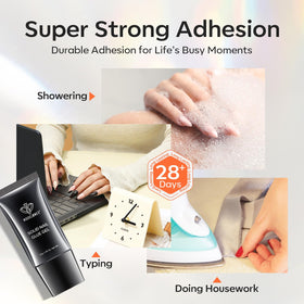 modelones press-on assembly with gems showing versatile nail art use