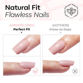 modelones nails applied on hand in lifestyle setting, natural everyday benefit