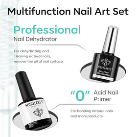 modelones primer tacky finish on nail plate showing improved bonding benefit