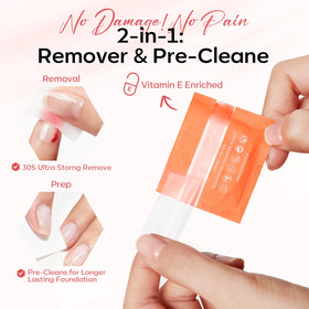 modelones remover pads stack removing polish quickly and cleaning nails
