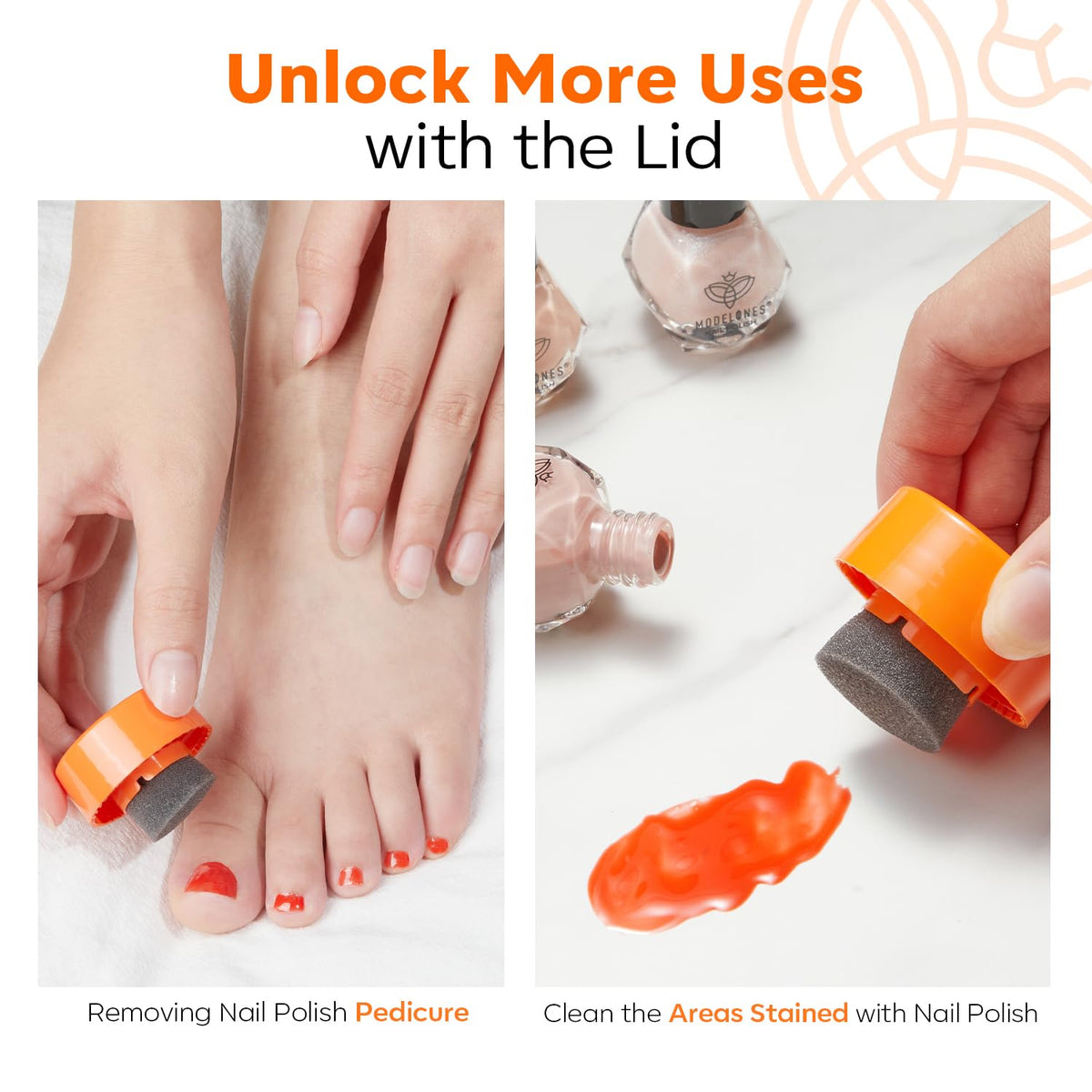 modelones replaceable sponge head detail emphasizing hygiene and longevity benefit