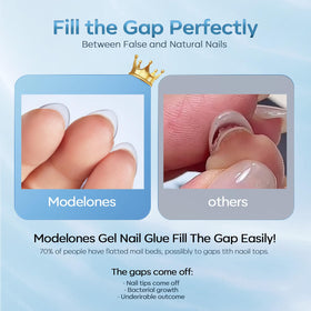 modelones placing rhinestone with gel for secure long-lasting decoration