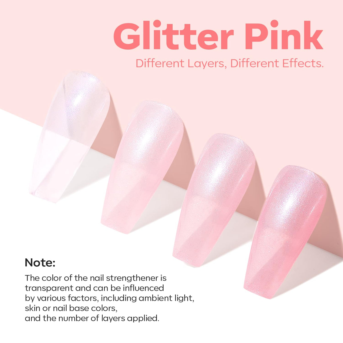 modelones ridge filling before and after showing smoother nail surface benefit