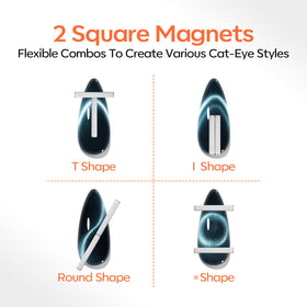 modelones collection of round moon and square magnets for varied patterns