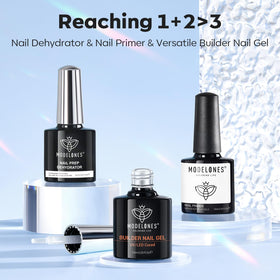 modelones salon lifestyle application with technician applying gel for professional finish
