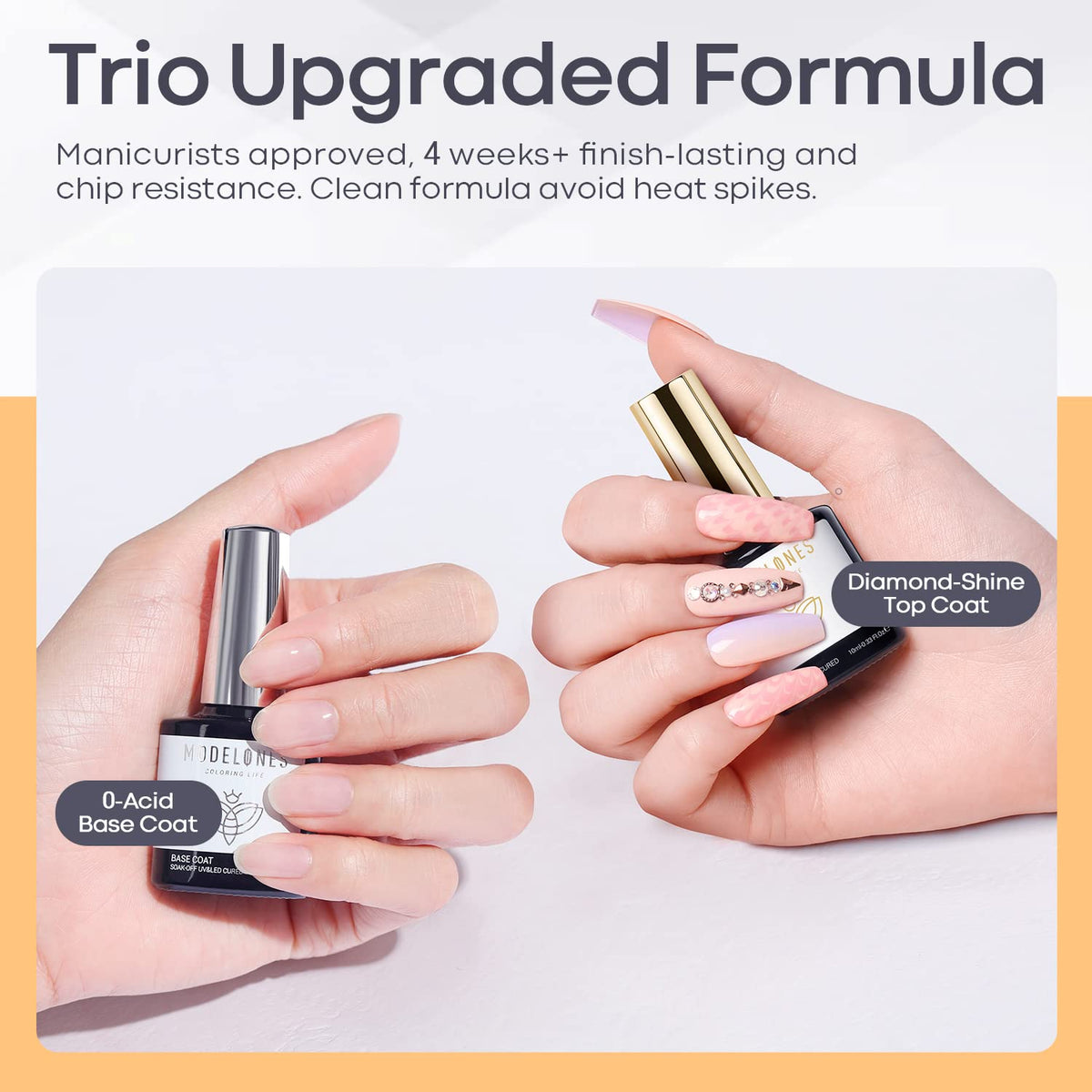 modelones 10ml bottles beside ruler to show compact travel-friendly benefit