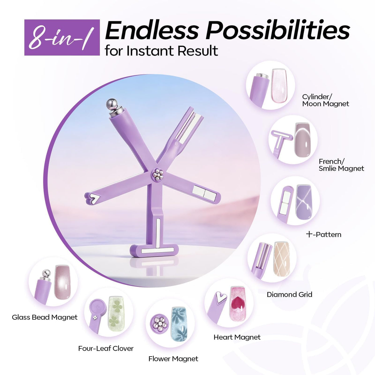 Modelones held in hand to show compact scale and portable salon convenience