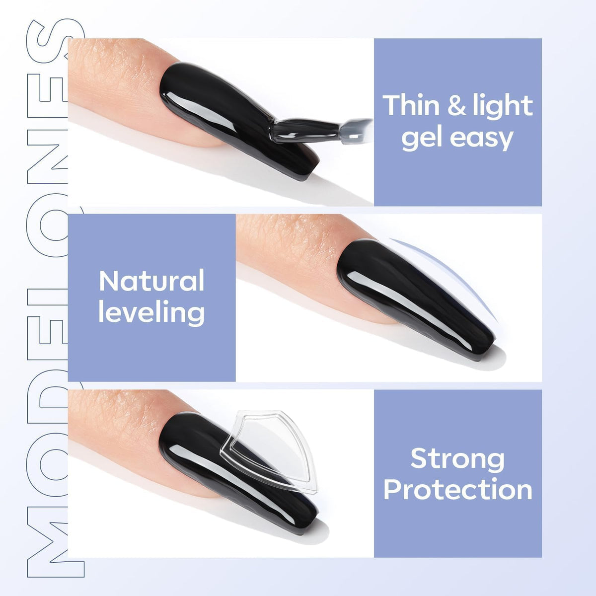 modelones scale size comparison with hand to show 10ml bottle portability benefit