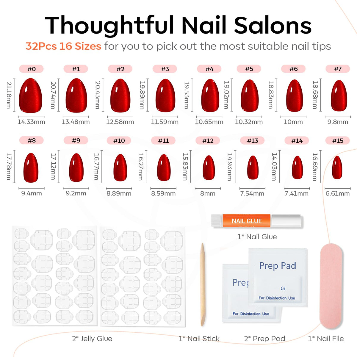 modelones side profile of almond-shaped nail showing curve and natural fit benefit comfortable wear