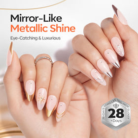 modelones silver chrome swatch closeup demonstrating high-shine metallic effect